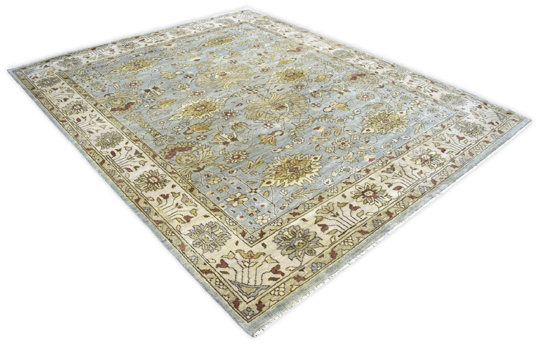 Traditional Handcrafted Hand Spun New Zealand Wool 8' by 10' Area Rug |The Rug Decor | TRD719810 - The Rug Decor