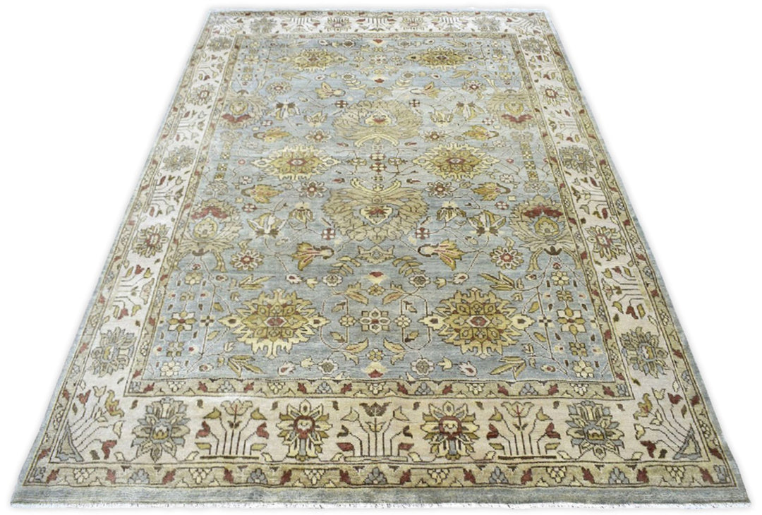 Traditional Handcrafted Hand Spun New Zealand Wool 8' by 10' Area Rug |The Rug Decor | TRD719810 - The Rug Decor