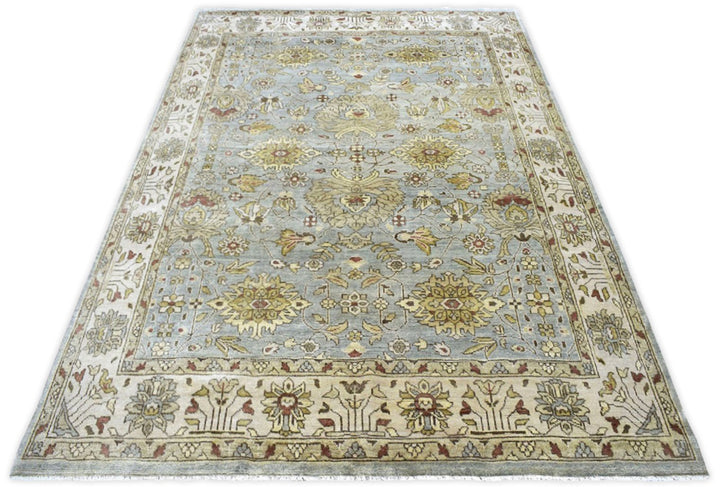 Traditional Handcrafted Hand Spun New Zealand Wool 8' by 10' Area Rug |The Rug Decor | TRD719810 - The Rug Decor