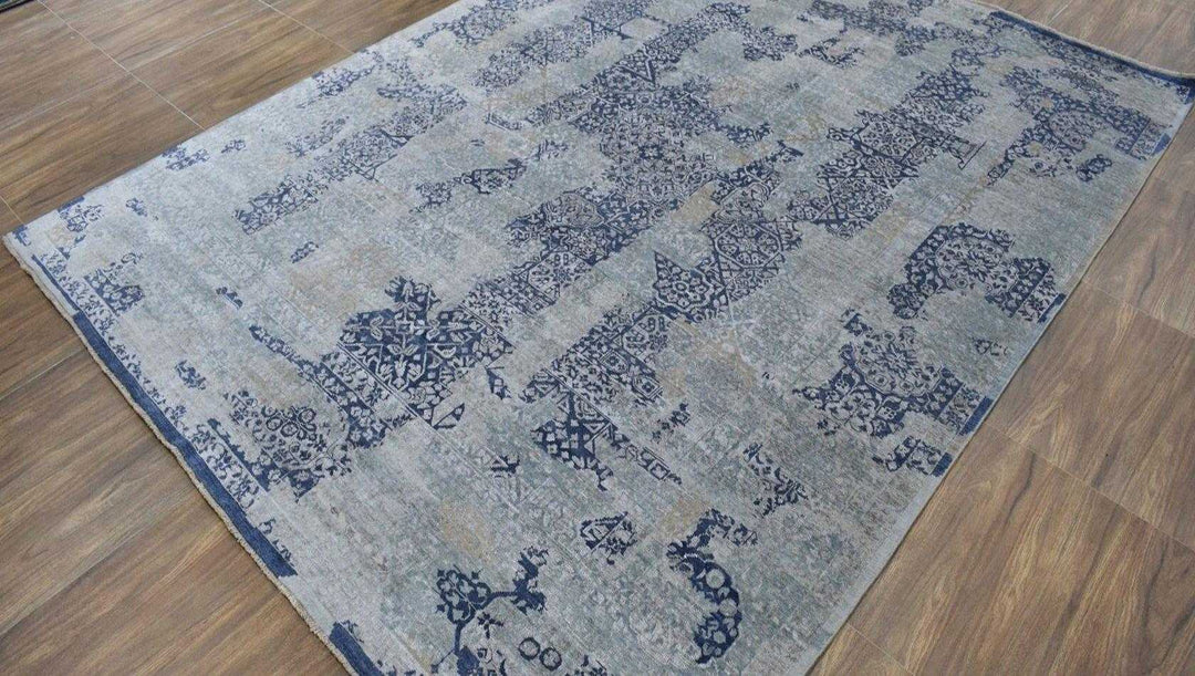 Traditional Handmade Silk and Wool 8'x10' Area Rug | The Rug Decor | TRD1635810 - The Rug Decor