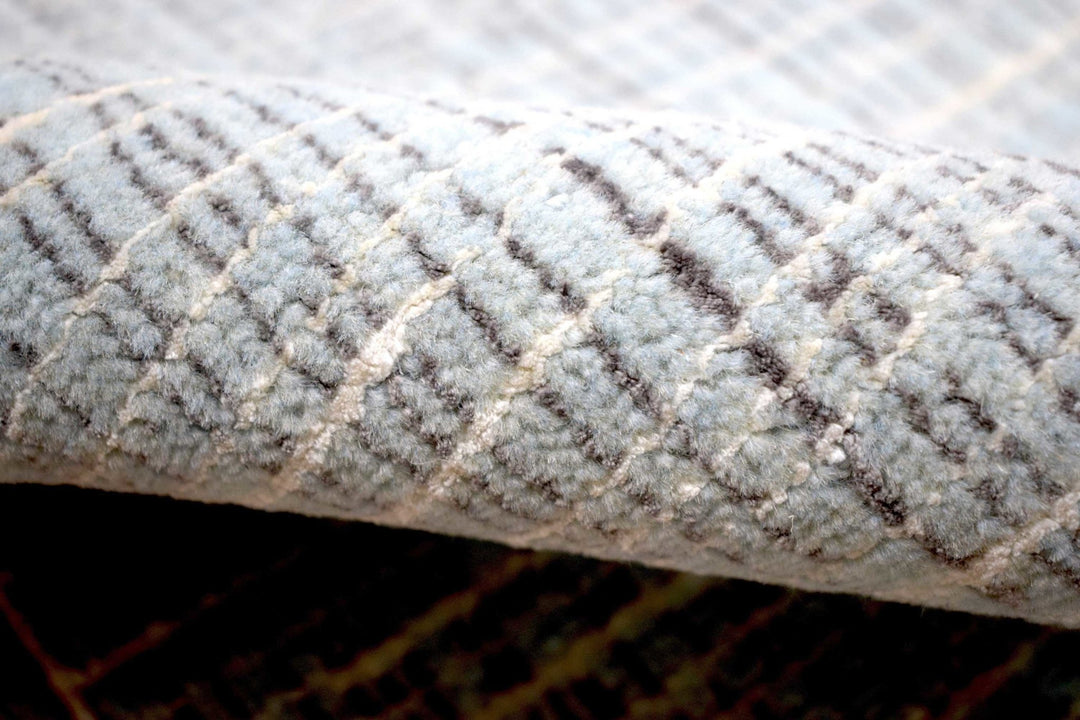 Traditional Handmade Wool & Viscose 2' by 3' Area Rug | TRD140423 - The Rug Decor