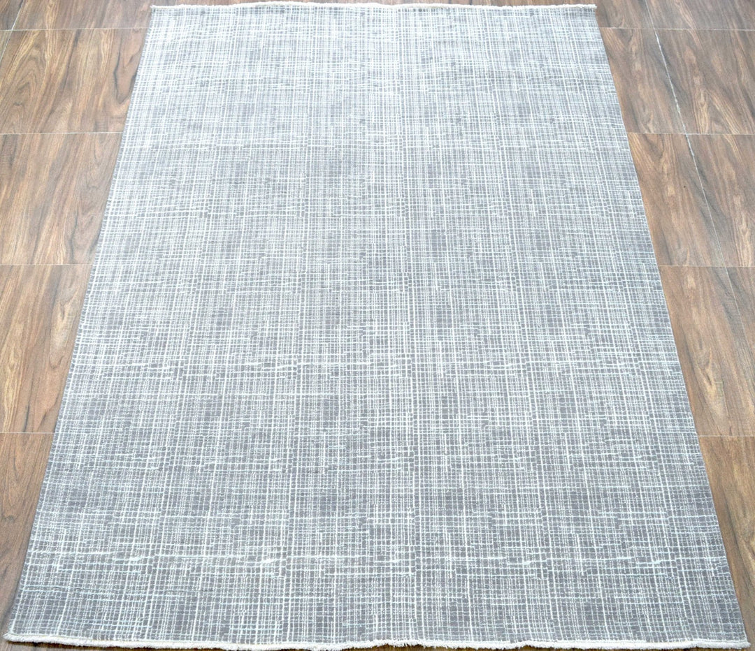 Traditional Handmade Wool & Viscose 5' x 8' Area Rug | TRD136658 - The Rug Decor