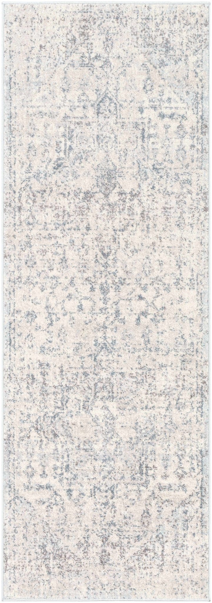 Traditional Heriz Design Beige, Blue and Brown Medium Pile Area Rug - The Rug Decor