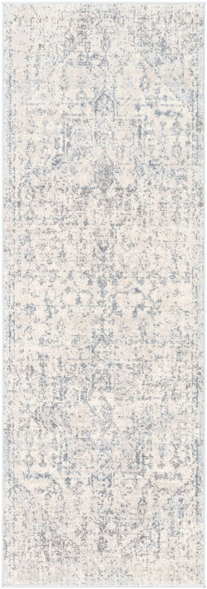 Traditional Heriz Design Beige, Blue and Brown Medium Pile Area Rug - The Rug Decor