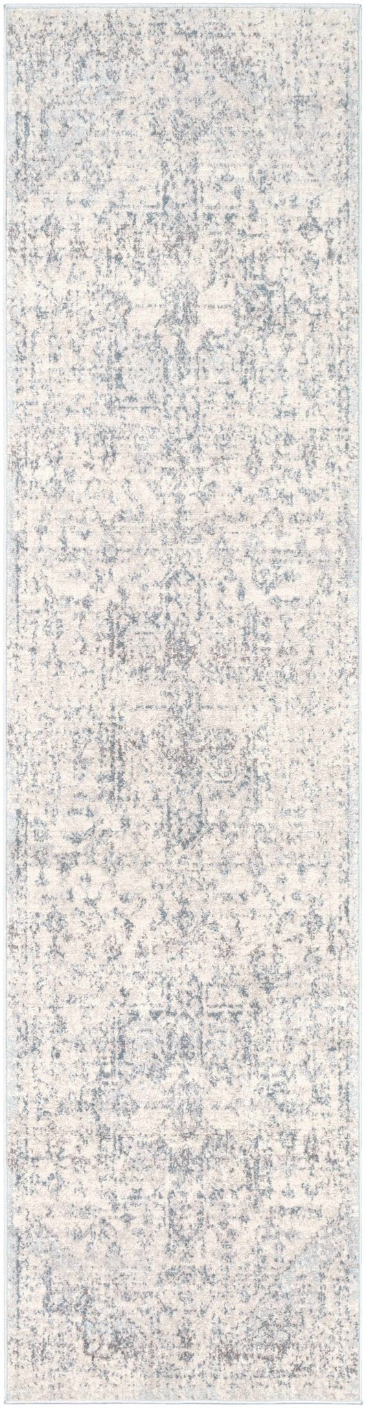 Traditional Heriz Design Beige, Blue and Brown Medium Pile Area Rug - The Rug Decor