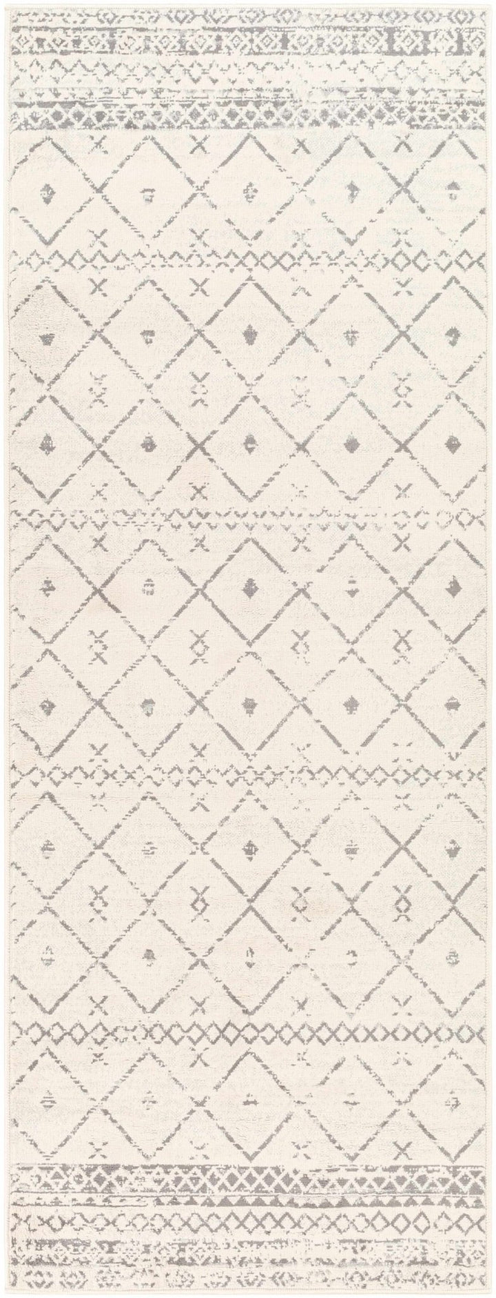 Traditional Moroccan Style Beige, Gray, Ivory Medium Pile Multi Size Area Rug - The Rug Decor