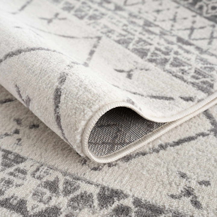 Traditional Moroccan Style Beige, Gray, Ivory Medium Pile Multi Size Area Rug - The Rug Decor