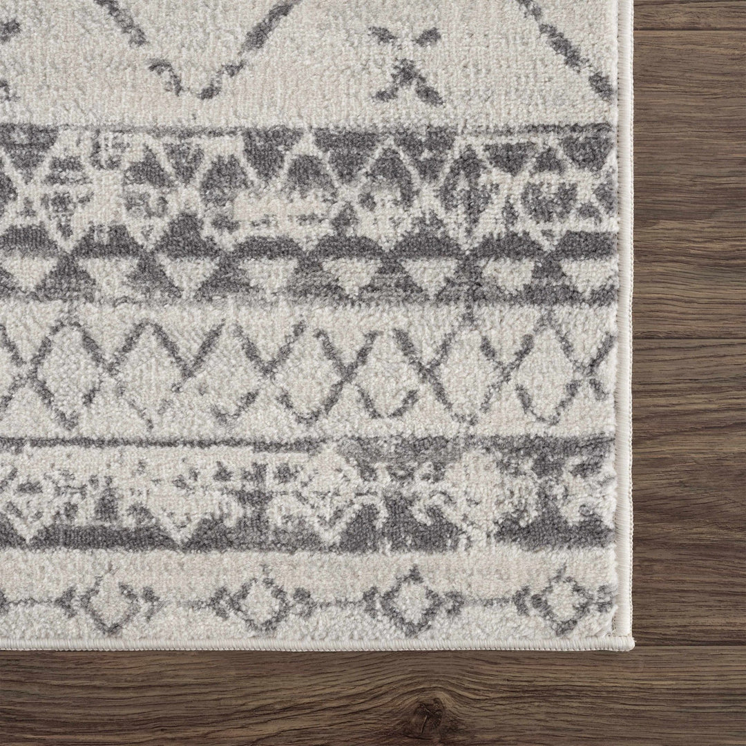 Traditional Moroccan Style Beige, Gray, Ivory Medium Pile Multi Size Area Rug - The Rug Decor