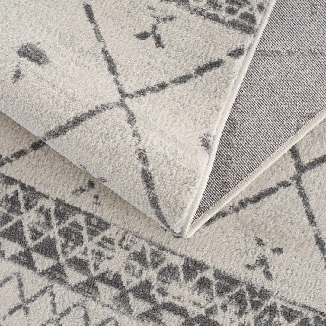 Traditional Moroccan Style Beige, Gray, Ivory Medium Pile Multi Size Area Rug - The Rug Decor