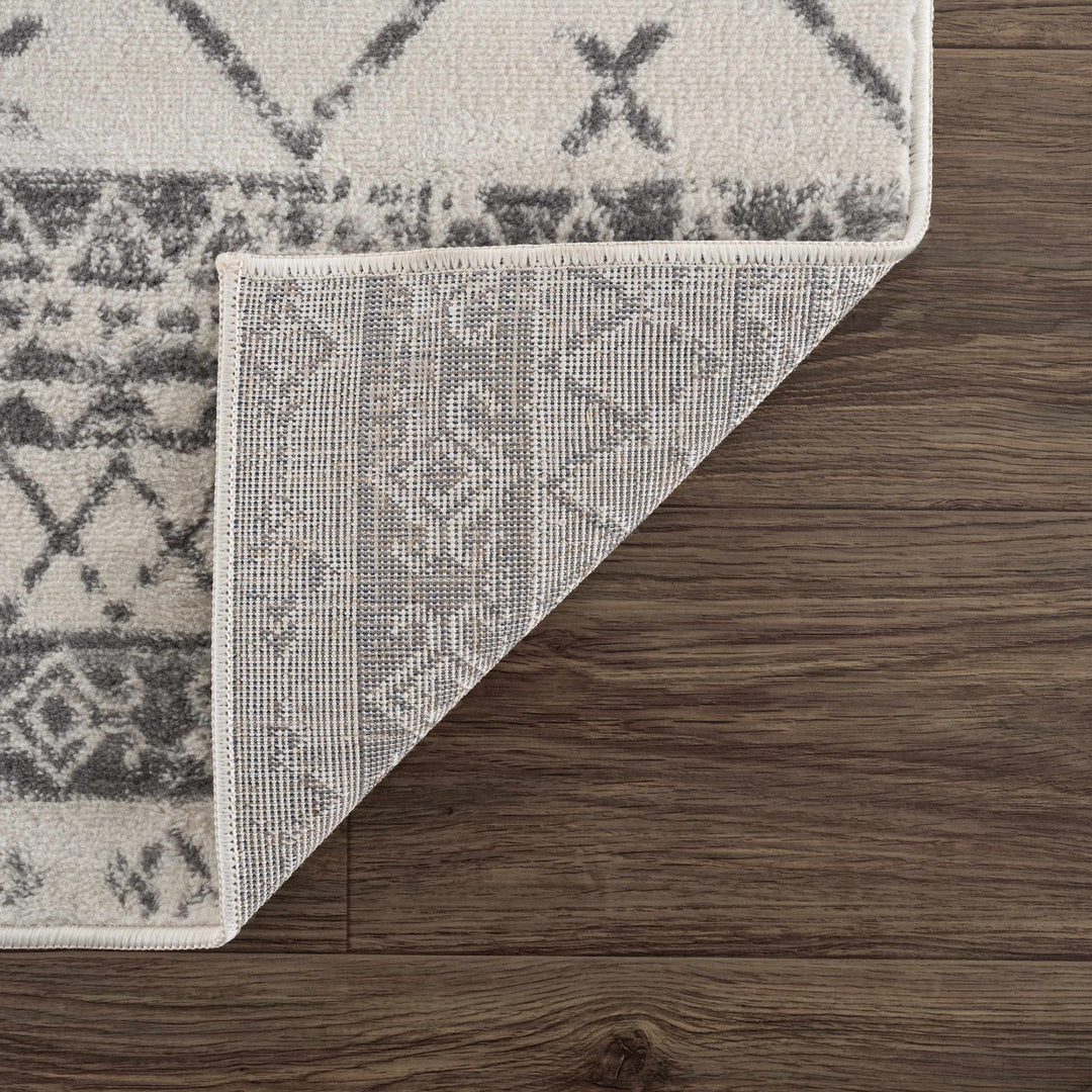 Traditional Moroccan Style Beige, Gray, Ivory Medium Pile Multi Size Area Rug - The Rug Decor