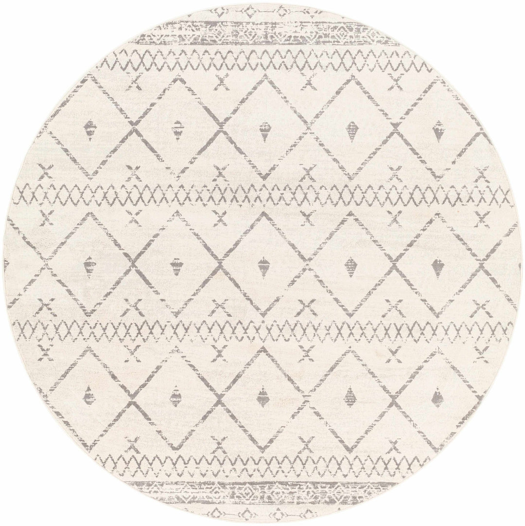 Traditional Moroccan Style Beige, Gray, Ivory Medium Pile Multi Size Area Rug - The Rug Decor