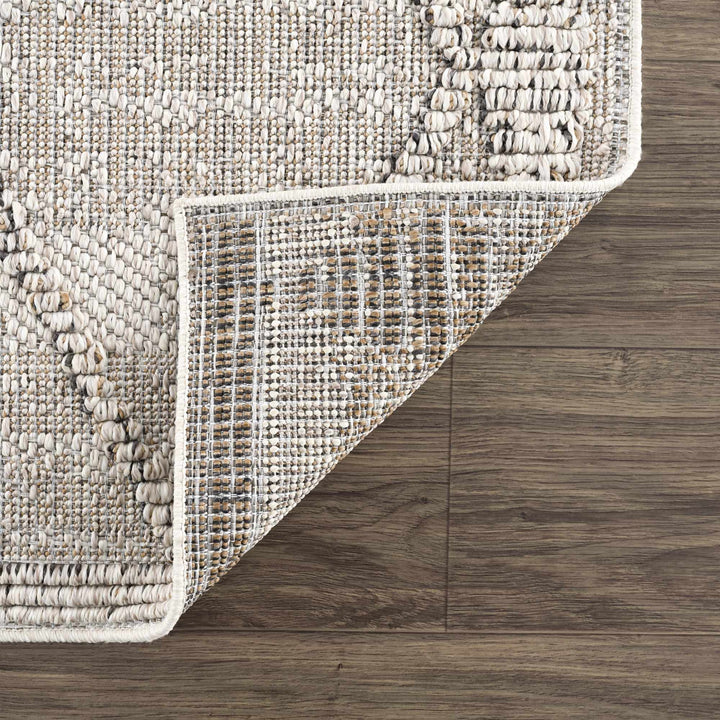 Traditional Tribal Design Beige Medium Pile Outdoor Area Rug - The Rug Decor