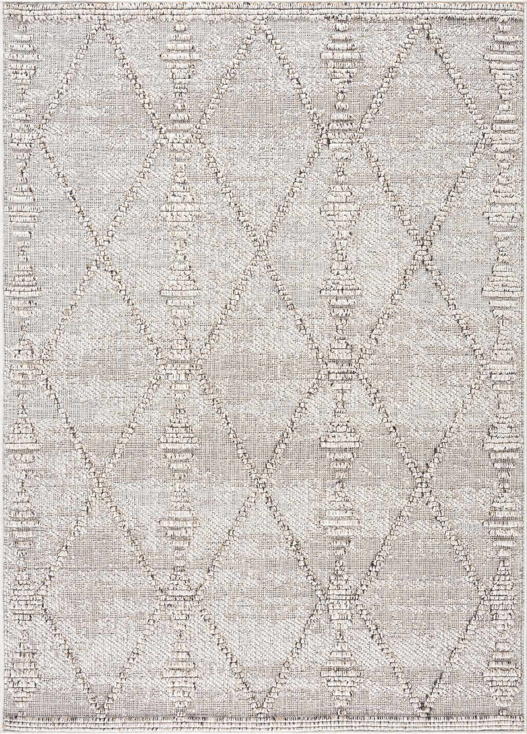 Traditional Tribal Design Beige Medium Pile Outdoor Area Rug - The Rug Decor