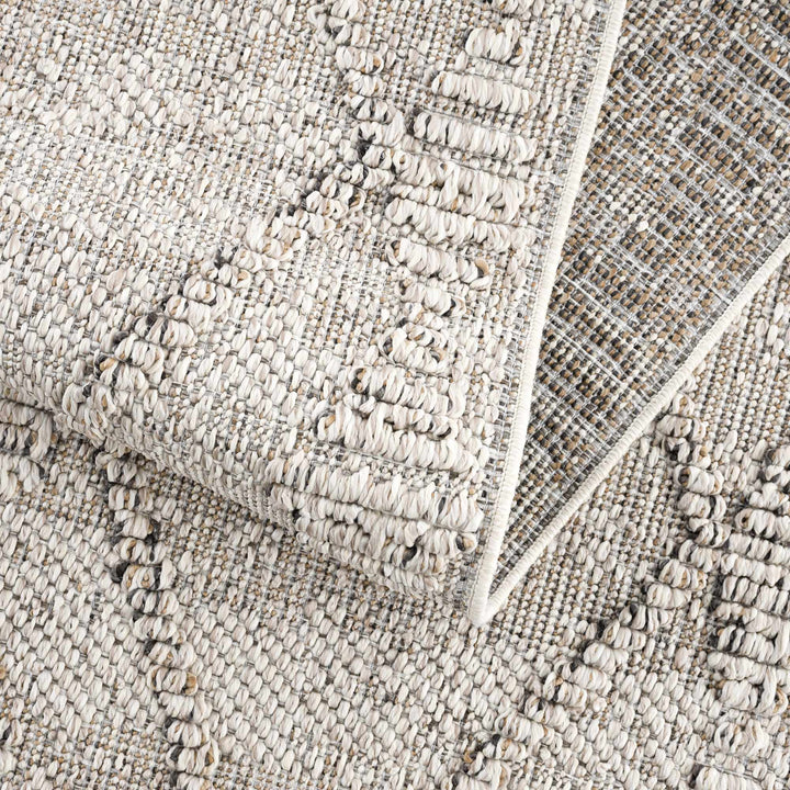 Traditional Tribal Design Beige Medium Pile Outdoor Area Rug - The Rug Decor
