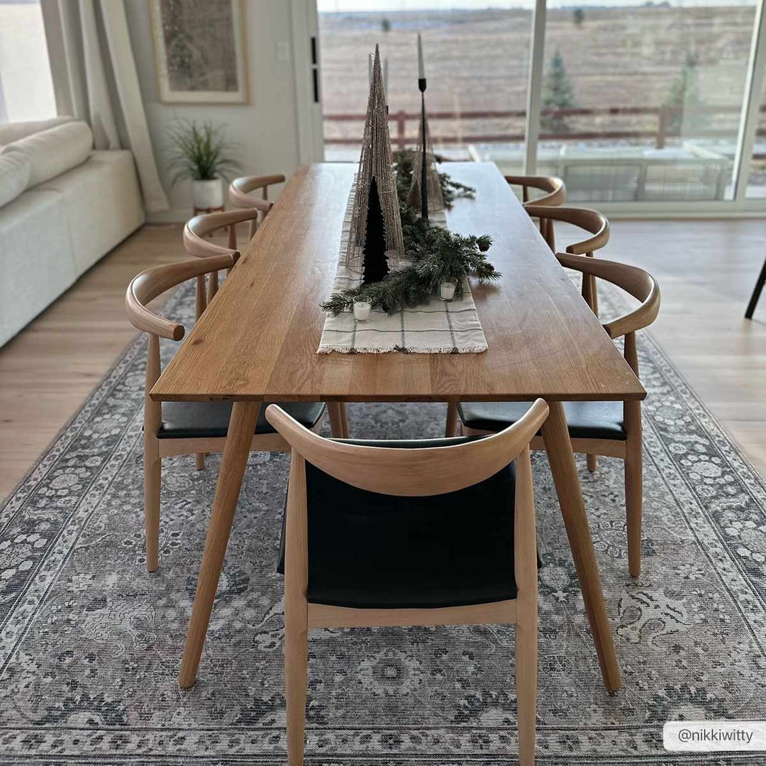 Traditional Turkish Floral Ivory, Brown and Charcoal Multi Size Machine Washable Rug - The Rug Decor