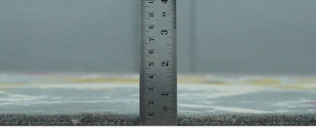 Vibrant Colorful Modern Abstract Gray, Olive, Purple and Ivory Hand knotted 10x14 and 12x15 wool Area Rug - The Rug Decor