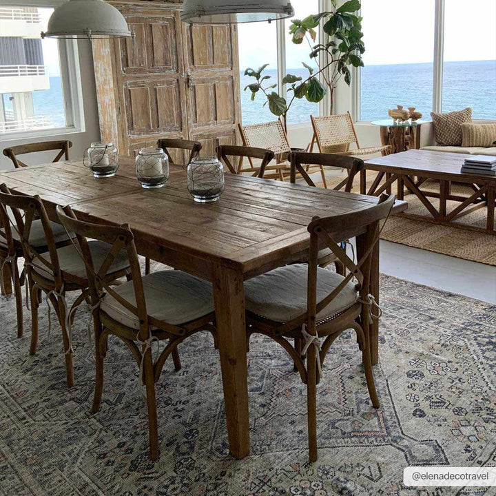 Vintage Style Beige and Charcoal Transitional Area Rug - The Rug Decor