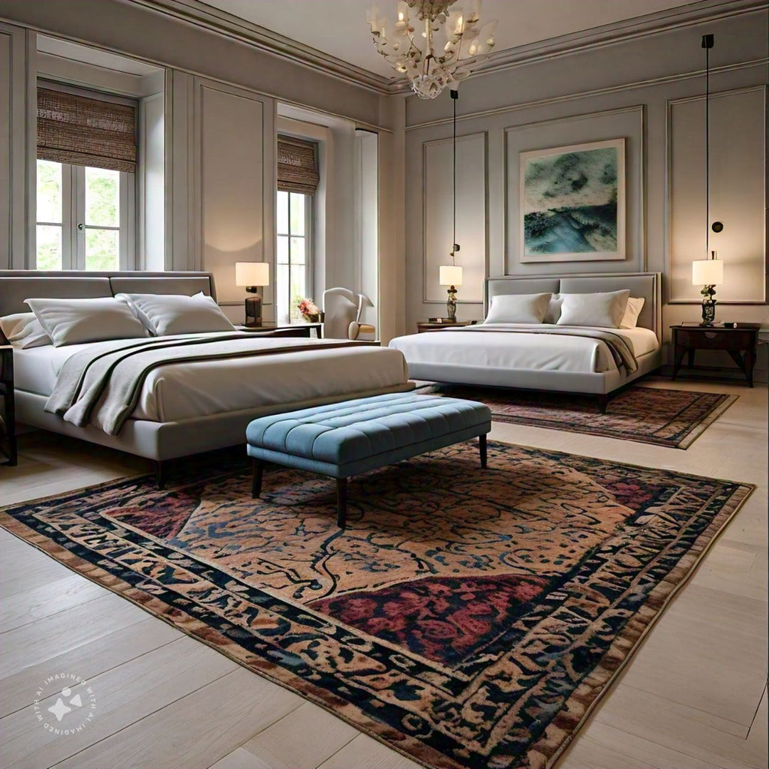 How to Place a Rug Under the Bed for Comfort and Style? - The Rug Decor
