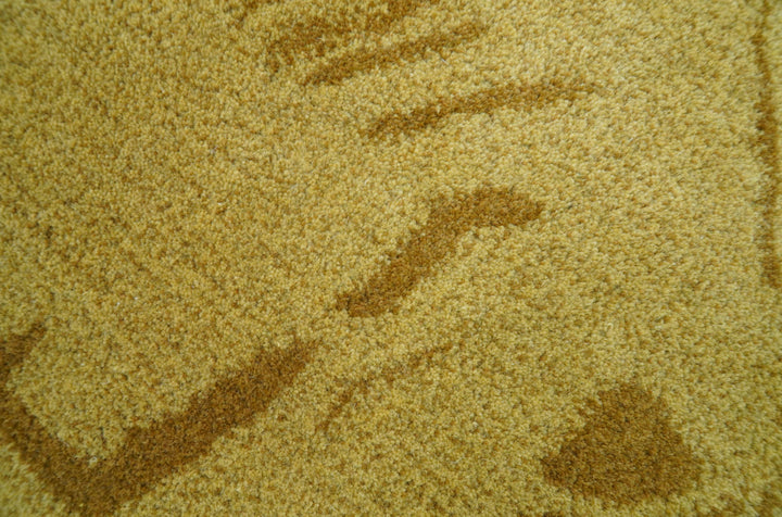 Hand Tufted 2x3 Animal Camel Wool Area Rug