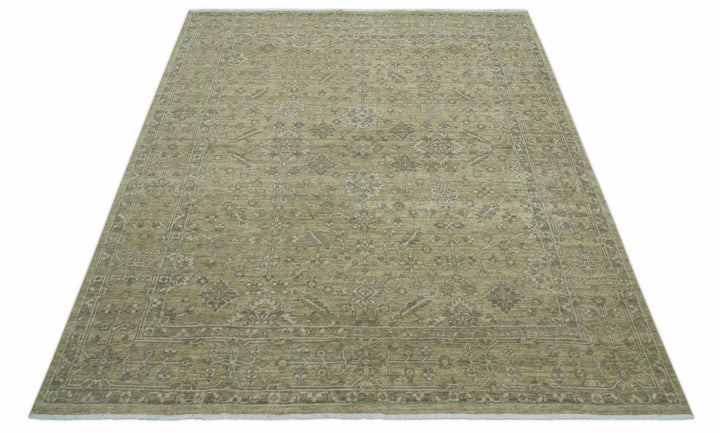 Traditional Camel and Brown Hand Knotted Fine Turkish Knot Wool rug
