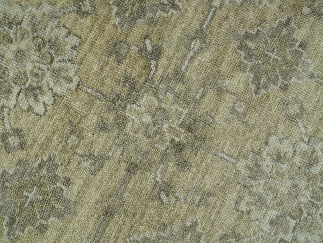 Traditional Camel and Brown Hand Knotted Fine Turkish Knot Wool rug