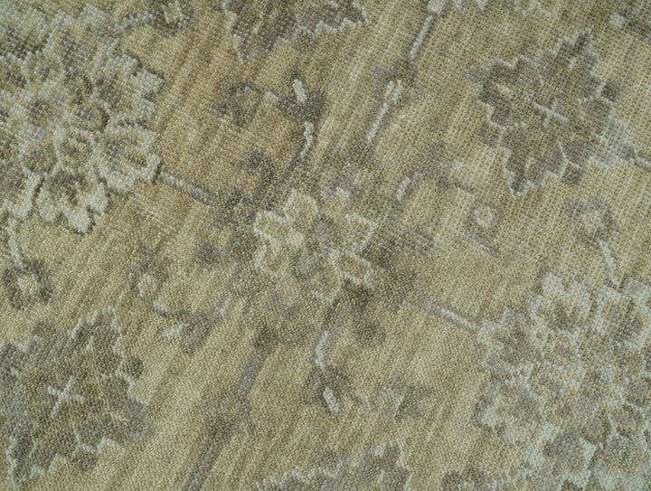 Traditional Camel and Brown Hand Knotted Fine Turkish Knot Wool rug