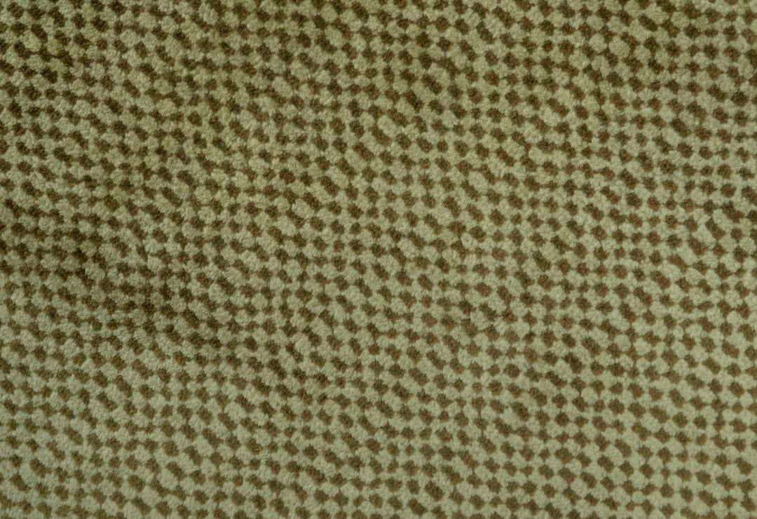 Modern Geometrical Design Beige And Brown 6x10 Hand Knotted Wool Rug