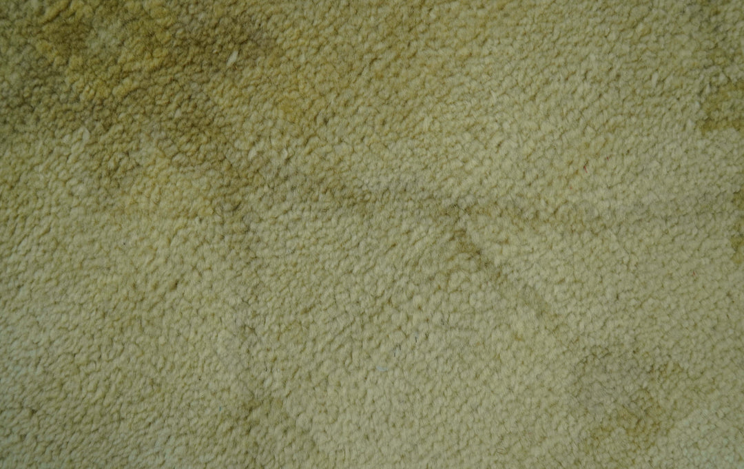 Traditional Oushak Design Brown And Beige Hand Knotted 4x6 Wool Area Rug