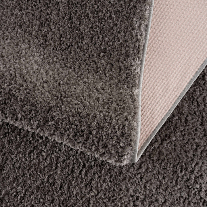 Judy Modern Solid Charcoal Polyester Rug