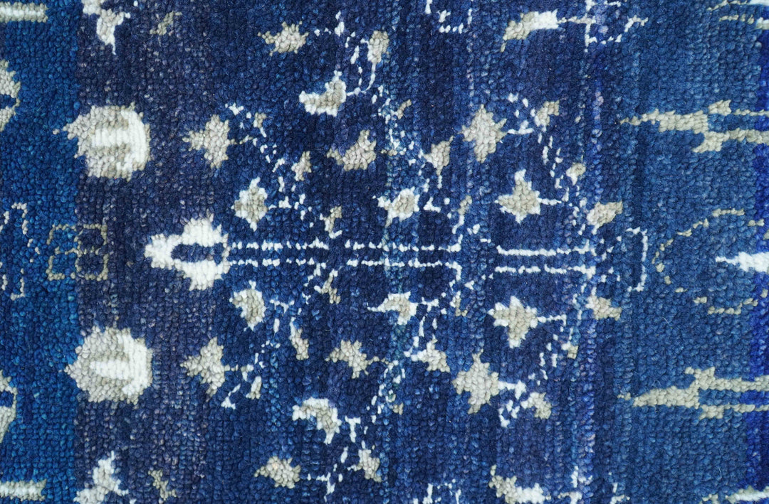 Tree of life Blue Traditional Style Hand knotted 5x8 Wool Area Rug