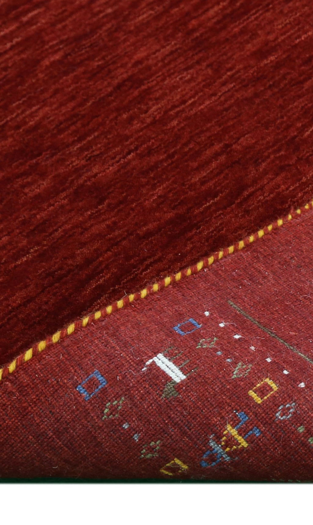 Contemporary Red Hand Loomed Wool Area Rug