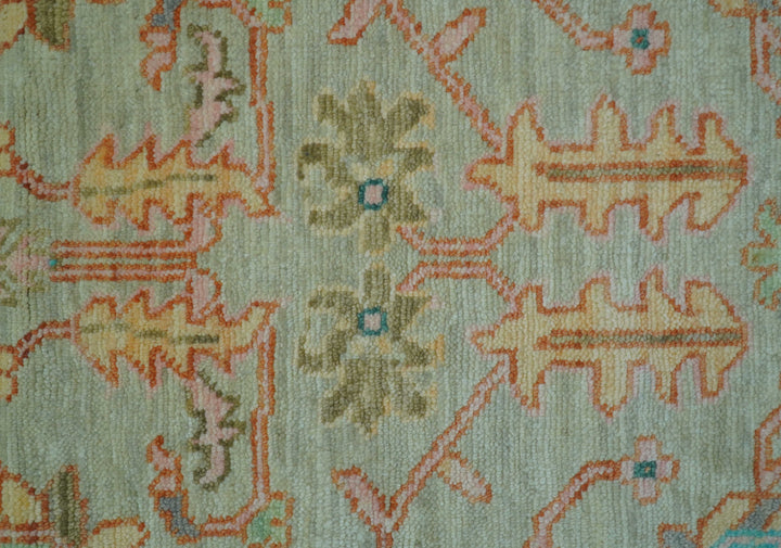 Elaine Custom Made Beige Traditional Design Hand Knotted Wool Rug