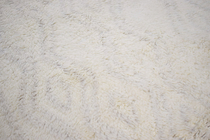 Quick Ship Modern Beige And Charcoal Hand Loom 4x6 Wool Rug