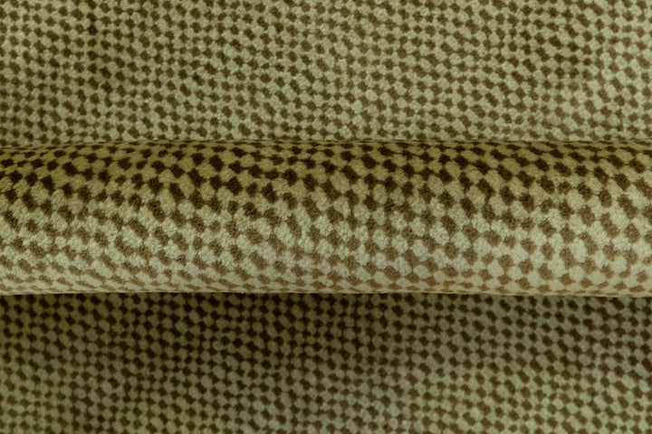 Modern Geometrical Design Beige And Brown 6x10 Hand Knotted Wool Rug