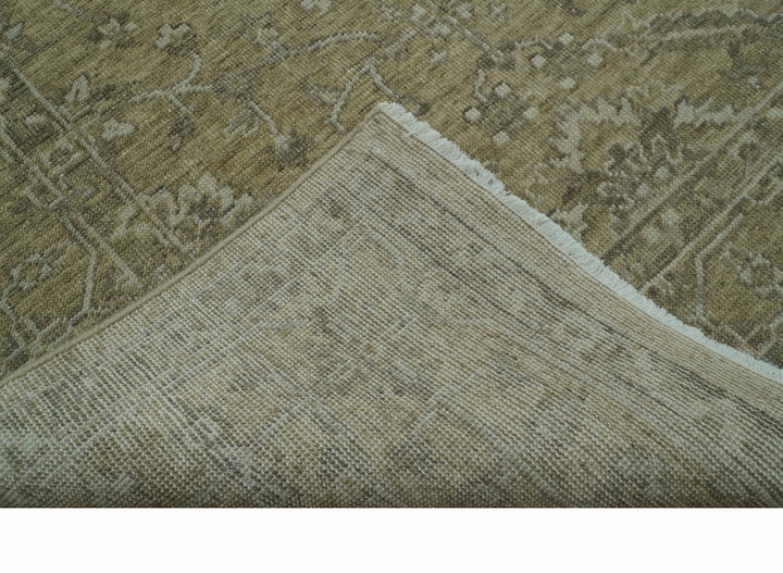 Traditional Camel and Brown Hand Knotted Fine Turkish Knot Wool rug