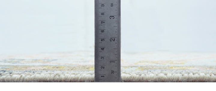 Hand Knotted 2x3 Traditional Style Gray And Brown Wool Rug