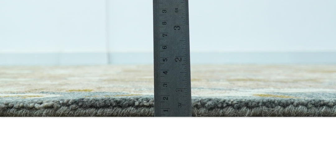 Custom Made Traditional Oushak Brown Hand Tufted Wool Area Rug