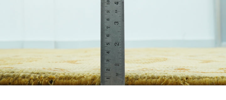 Traditional Design Antique beige and rust 8x10 Hand Knotted Wool Area Rug