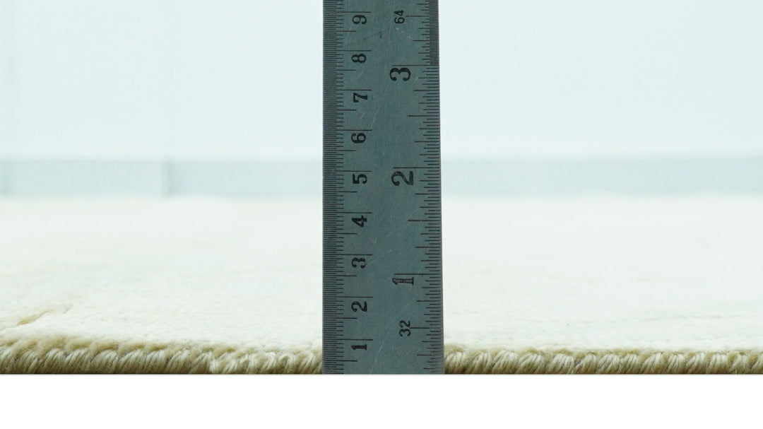 Traditional Oushak Design Beige And Silver Hand Knotted 8x10 Wool Area Rug