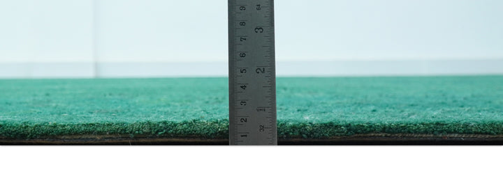 Custom Made Overdyed Traditional Oushak Green Hand Tufted Wool Area Rug