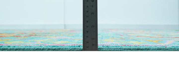 Custom Made Traditional Oriental Design Teal Hand Knotted Wool Area Rug