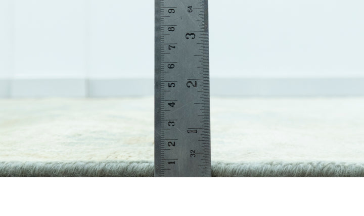 Blue And Beige Traditional Oushak Design Hand Knotted 6x9 wool area rug