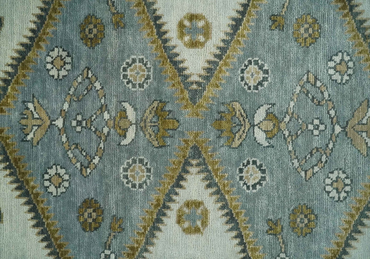 Ivory, Gray and Camel Traditional Medallion Area Rug