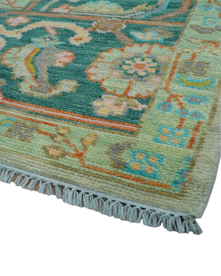 Elaine Custom Made Beige Traditional Design Hand Knotted Wool Rug