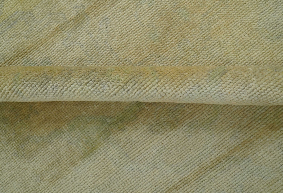 9x12 Antique Oriental Oushak Beige Hand knotted Wool Area Rug - The Rug Decor