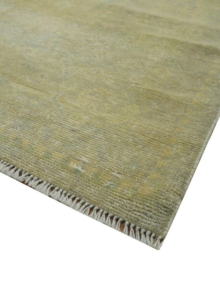 9x12 Antique Oriental Oushak Beige Hand knotted Wool Area Rug - The Rug Decor