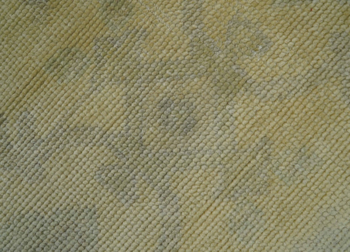 9x12 Antique Oriental Oushak Beige Hand knotted Wool Area Rug - The Rug Decor