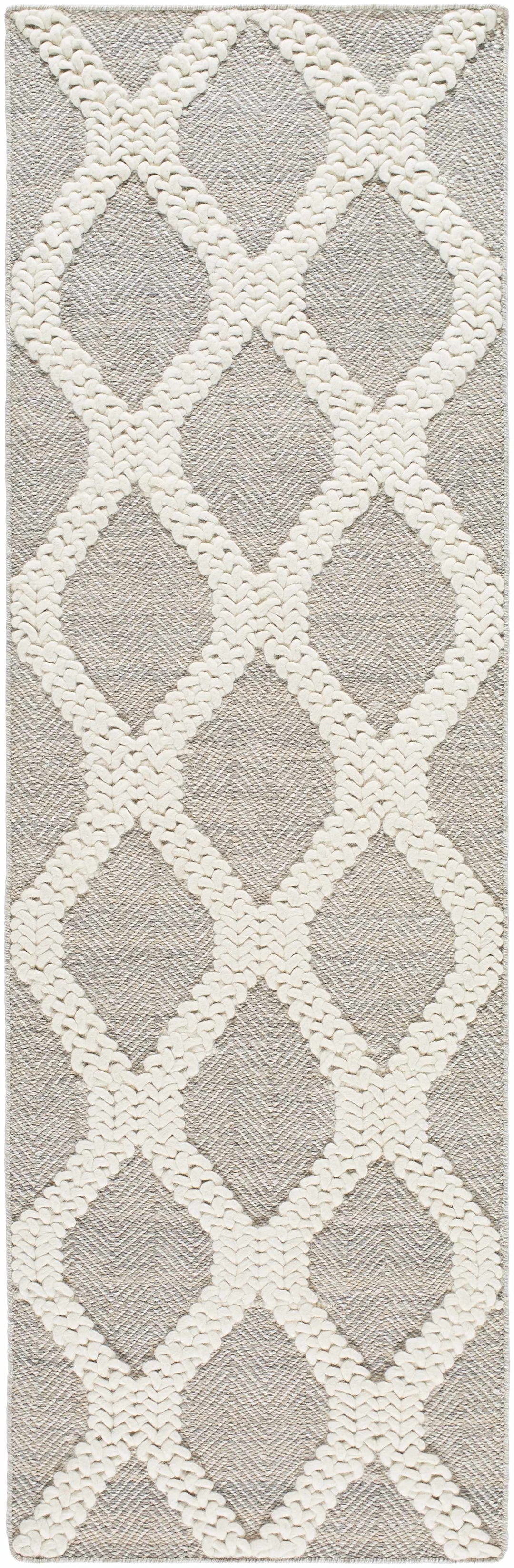 Adora Contemporary Grey And Ivory Rug