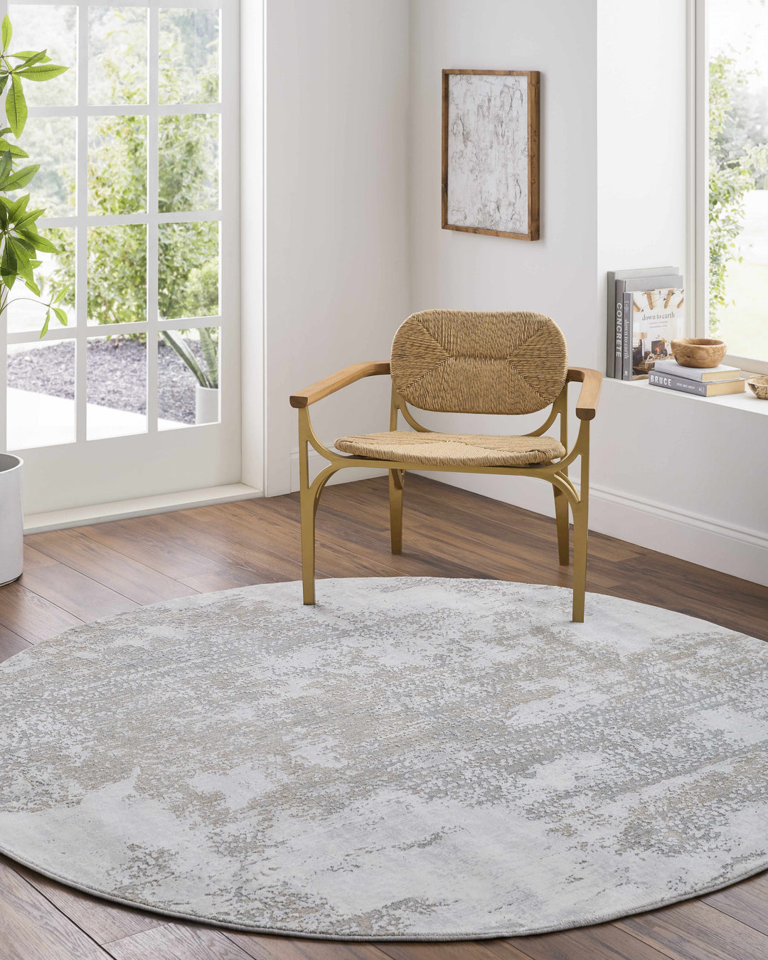 Adwoa Modern Abstract Design Gray & Brown Boutique Rug