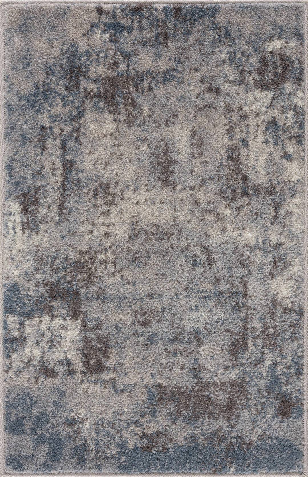 Netherfield Modern Abstract Design Gray And Blue Area Rug